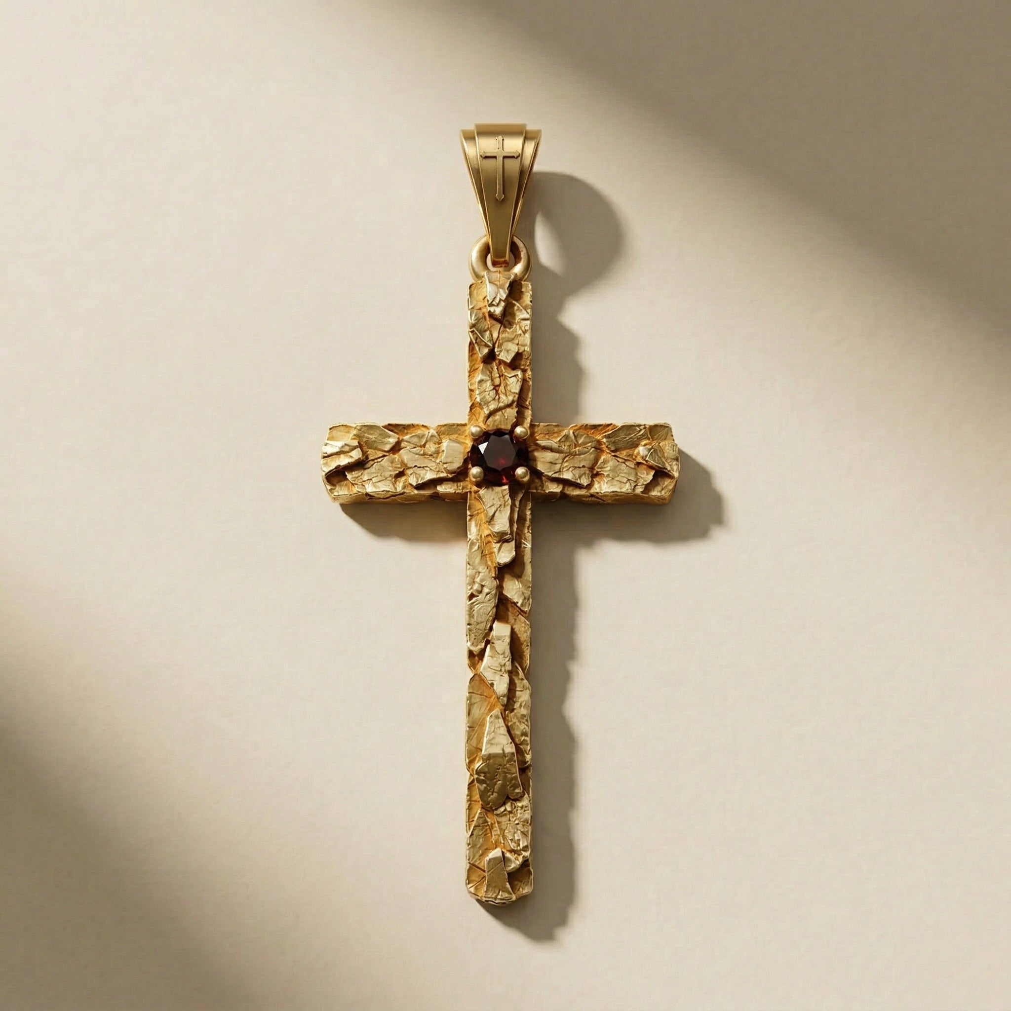 GOLDEN DEVOTIO pendant, 24kt gold-plated, handcrafted in Italy for you - Broken Hearts