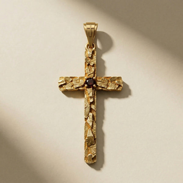 GOLDEN DEVOTIO pendant, 24kt gold-plated, handcrafted in Italy for you - Broken Hearts