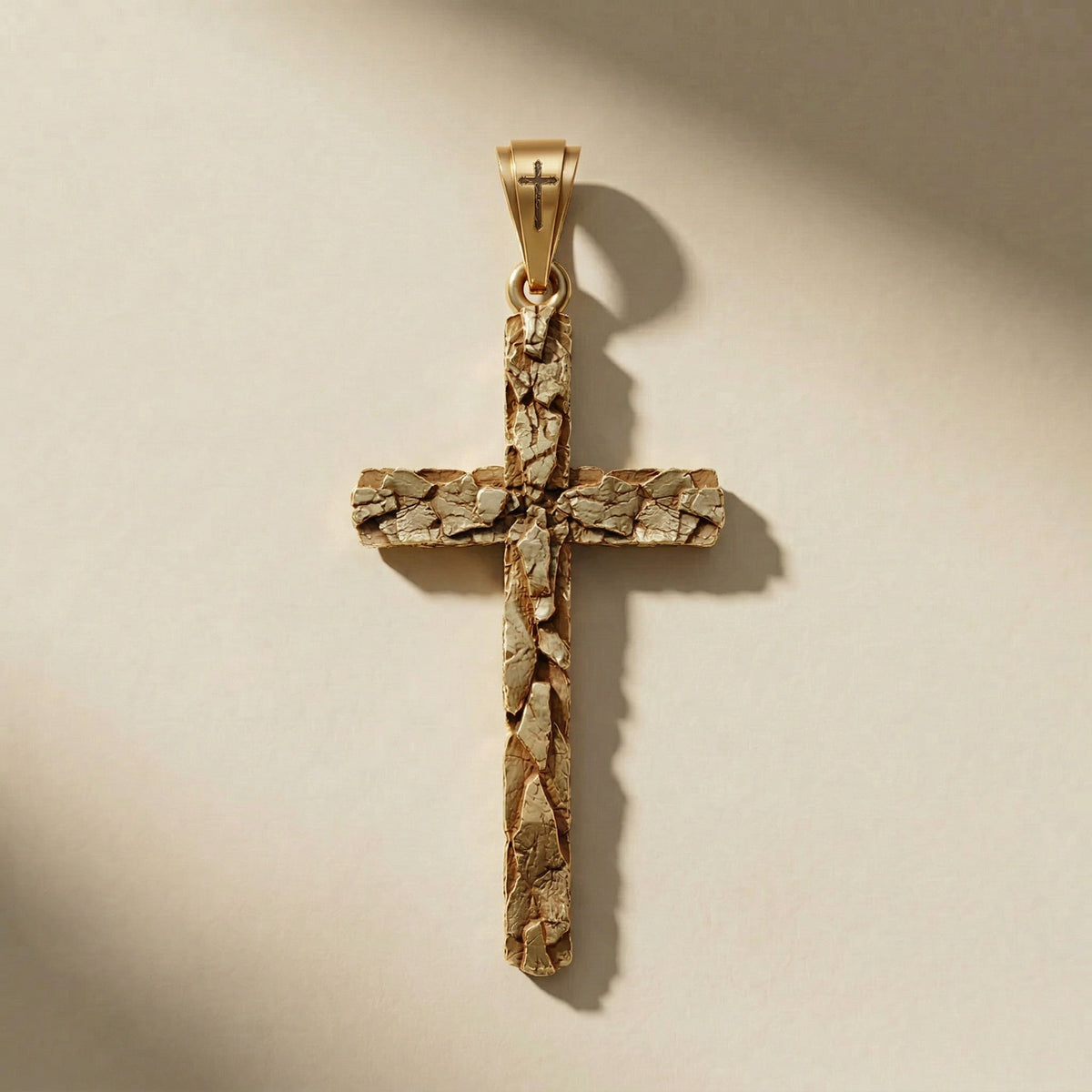 STIGMA AUREUM pendant, solid 18kt gold, handcrafted in Italy for you - Broken Hearts