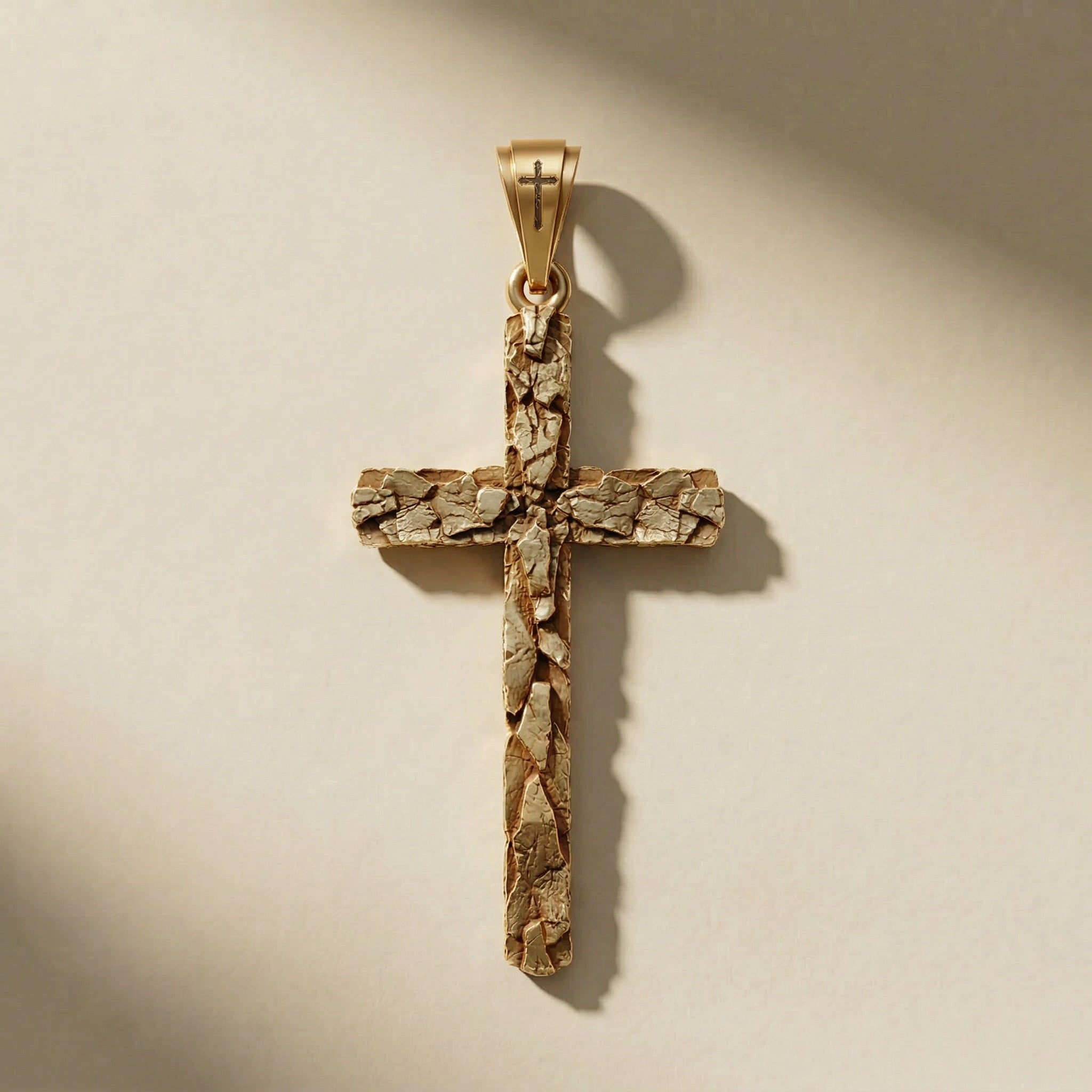 GOLDEN STIGMA pendant, 24kt gold-plated, handcrafted in Italy for you - Broken Hearts