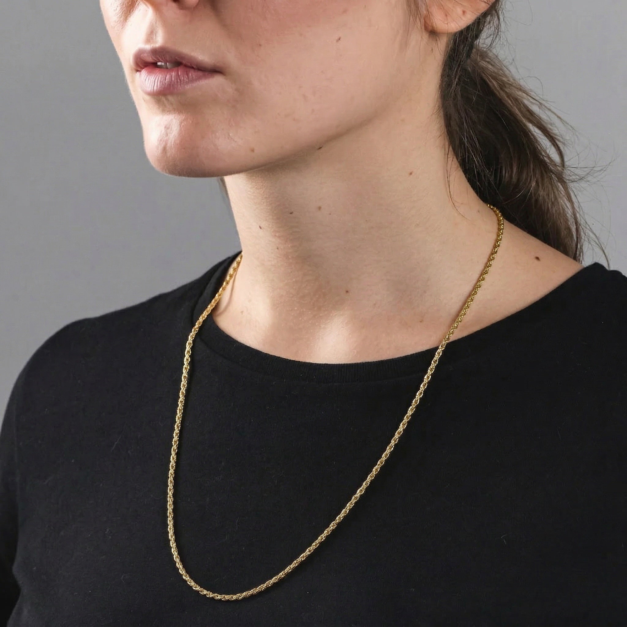 GOLDEN FILUM necklace, 24kt gold-plated, handcrafted in Italy for you - Broken Hearts