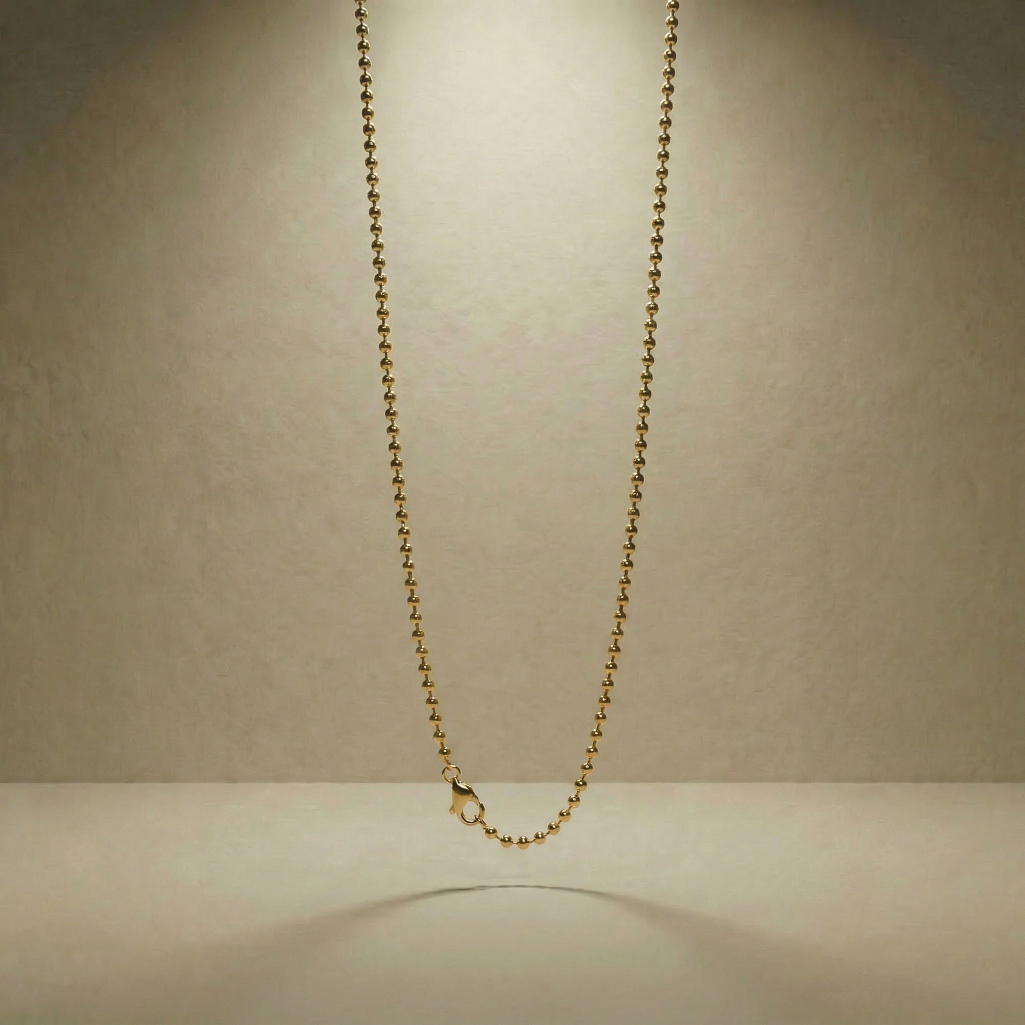 GOLDEN VINCULUM necklace, 24kt gold-plated, handcrafted in Italy for you - Broken Hearts