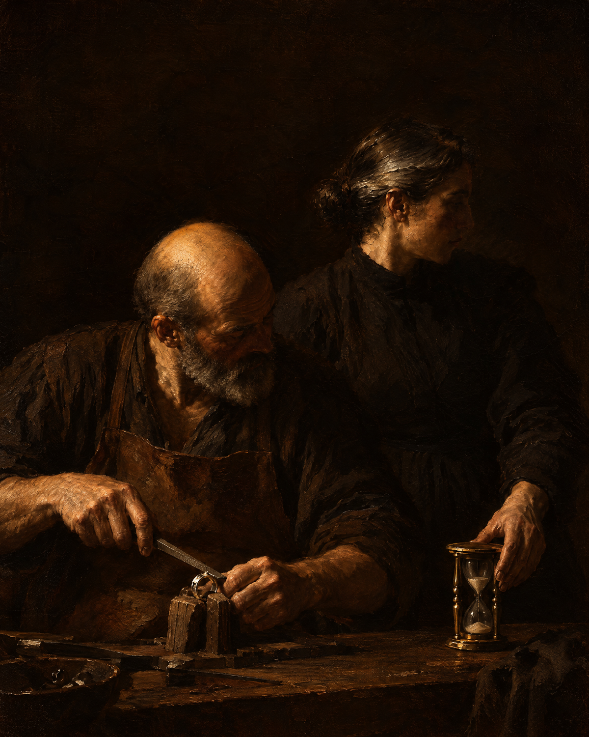 The concierge sets the date with the silversmith at the forge