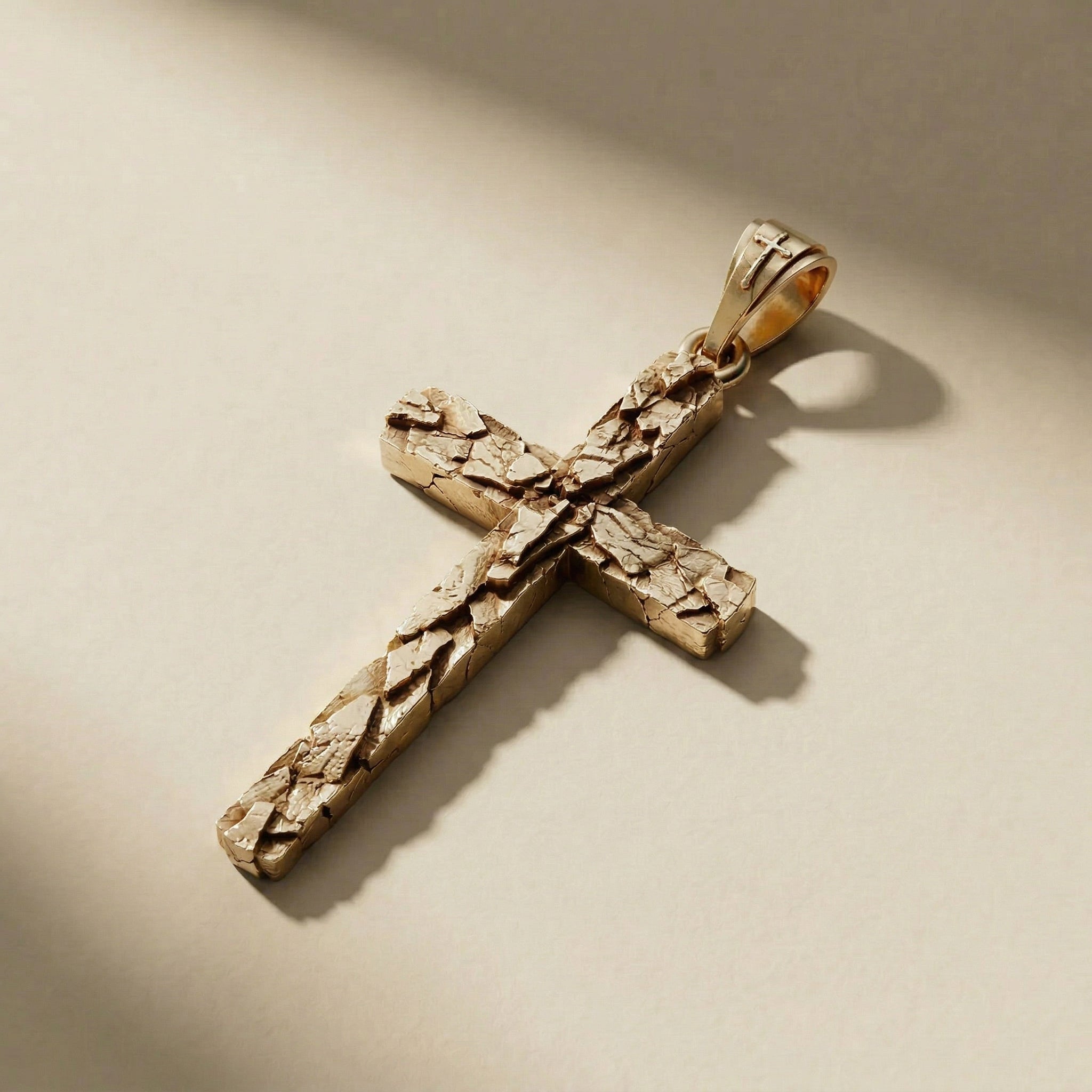 GOLDEN STIGMA pendant, 24kt gold-plated, handcrafted in Italy for you - Broken Hearts