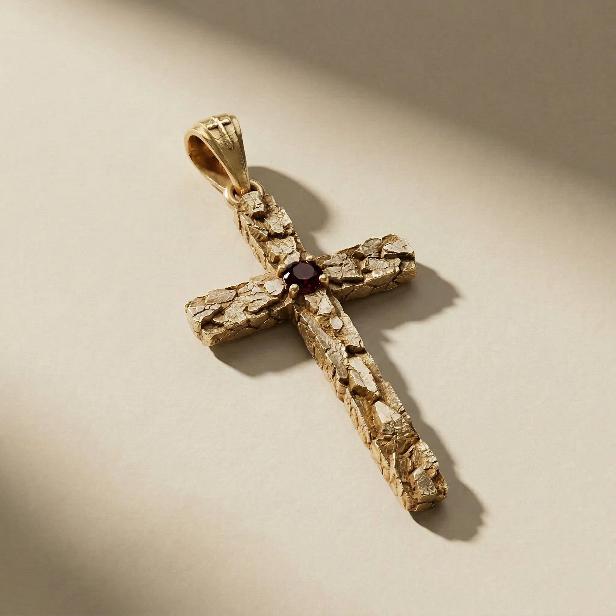 GOLDEN DEVOTIO pendant, 24kt gold-plated, handcrafted in Italy for you - Broken Hearts