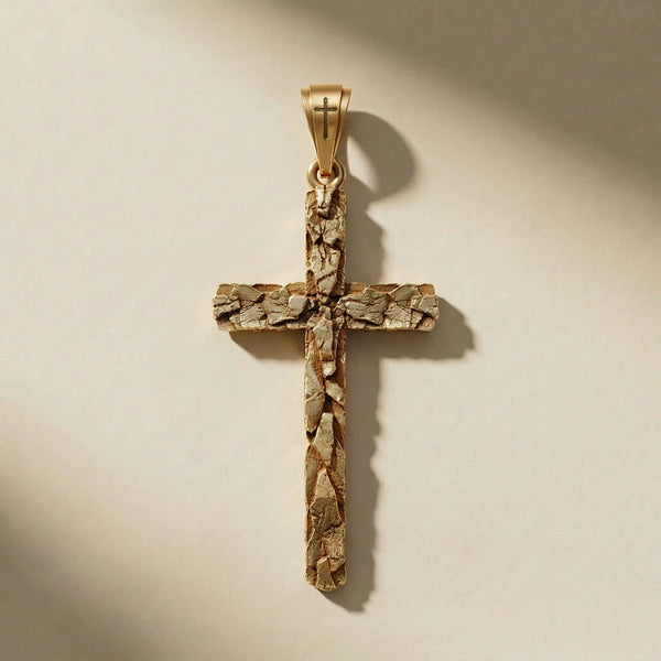 GOLDEN STIGMA pendant, 24kt gold-plated, handcrafted in Italy for you - Broken Hearts