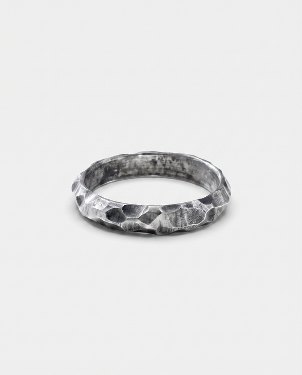 FAITH - anello fede in argento 925 ossidato, Broken Hearts