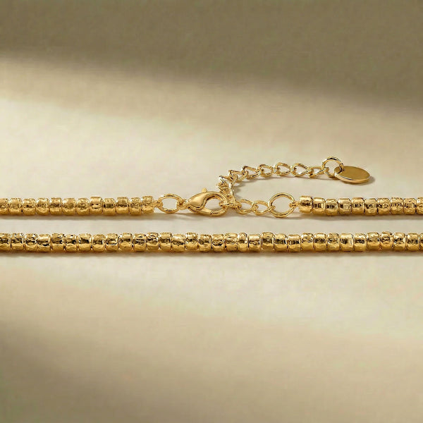 GOLDEN NODUS bracelet, 24kt gold-plated, handcrafted in Italy for you - Broken Hearts