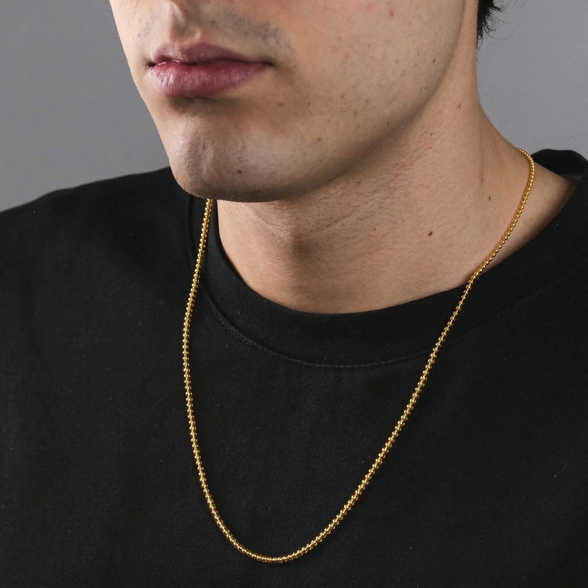 GOLDEN VINCULUM necklace, 24kt gold-plated, handcrafted in Italy for you - Broken Hearts
