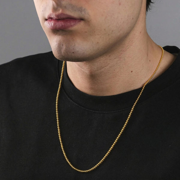 GOLDEN VINCULUM necklace, 24kt gold-plated, handcrafted in Italy for you - Broken Hearts